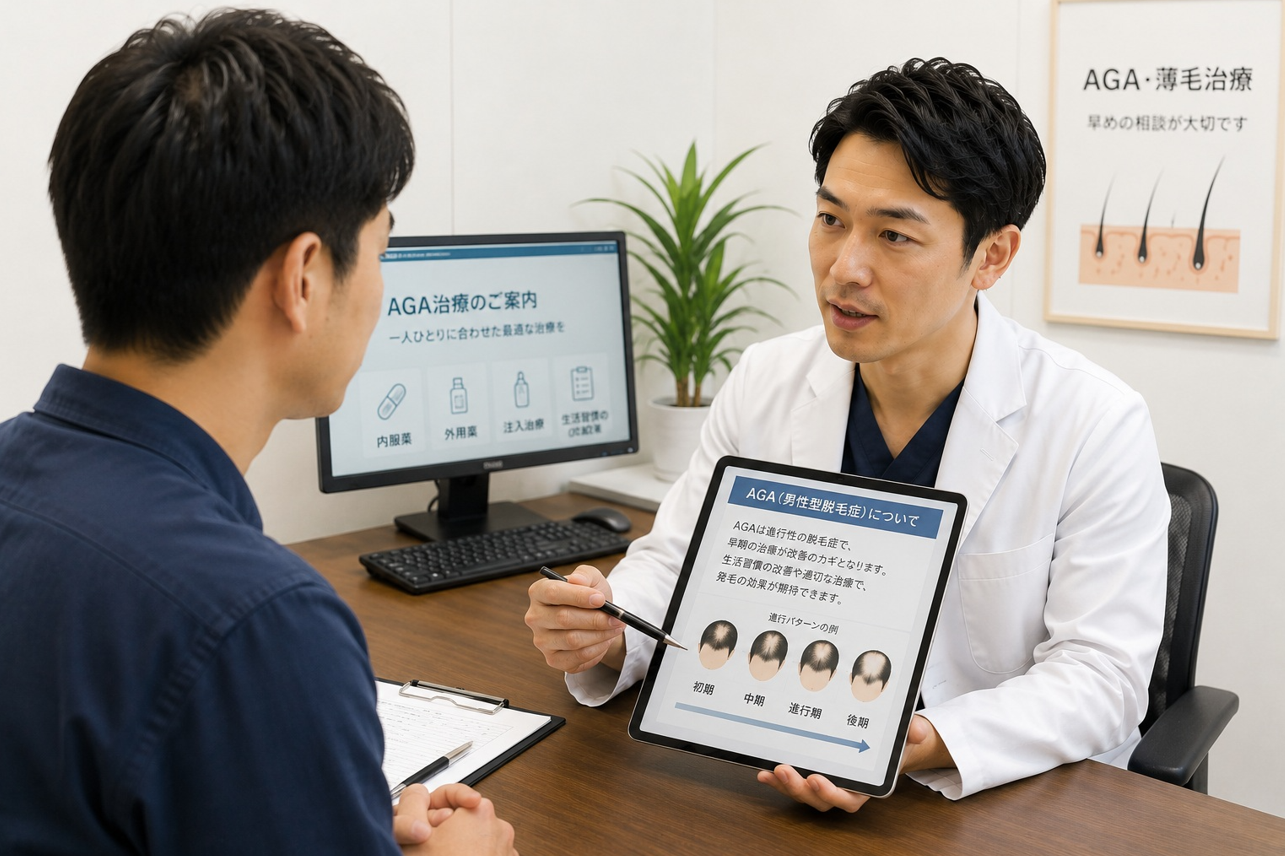 男性向けAGAクリニック比較